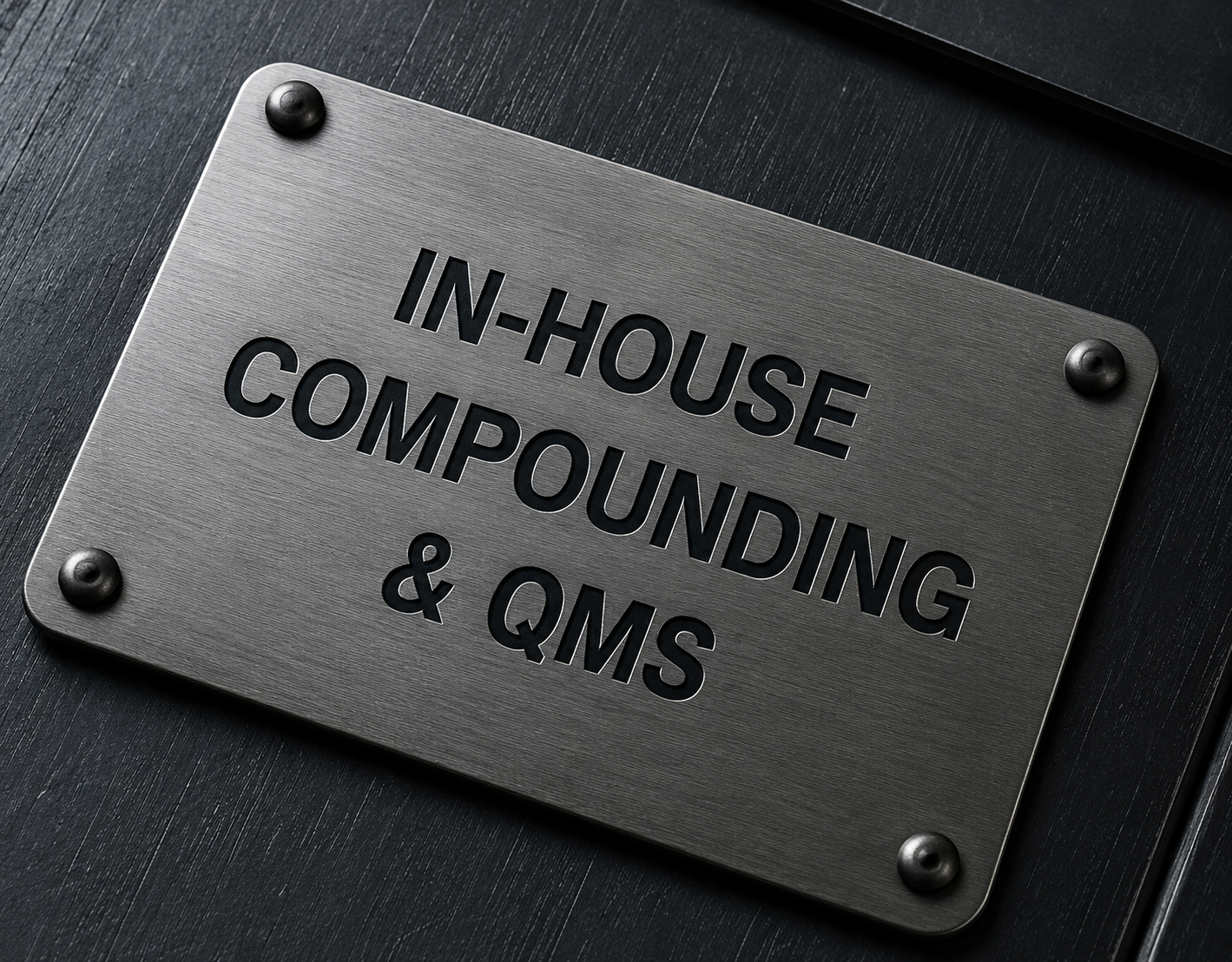 In-house compounding and QMS metal plate